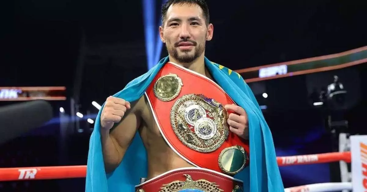  Жәнібек Әлімханұлы үш чемпиондық белбеуді біріктіруге мүмкіндік алды 