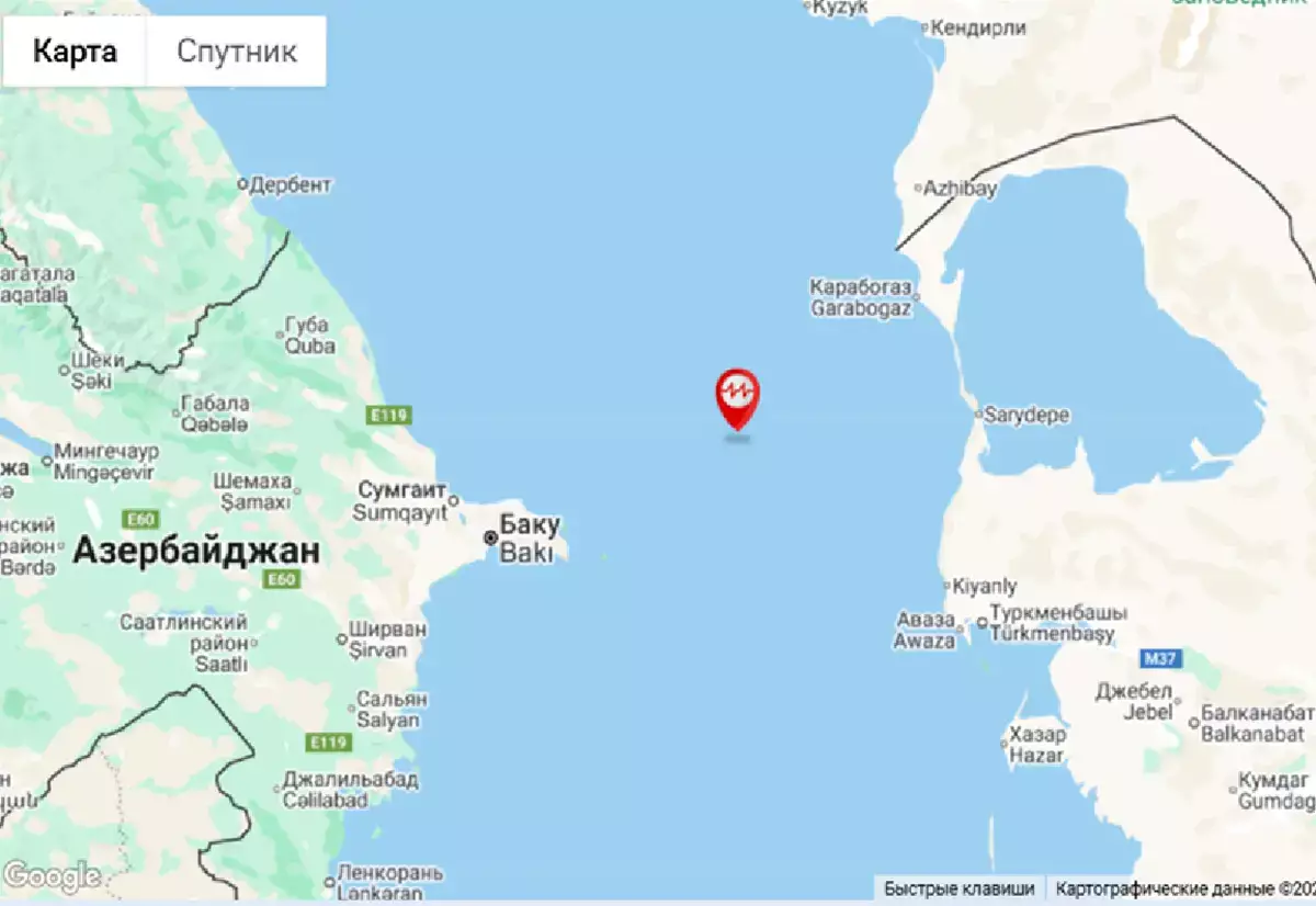 В Каспийском море зафиксировано землетрясение - новости на Lada.kz 03.11.2025