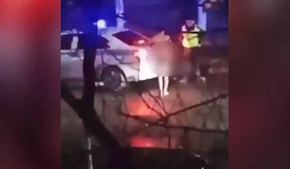 Павлодарда тырдай жалаңаш ер адам мектептің маңында жүрген жерінен көзге түскен (ВИДЕО)