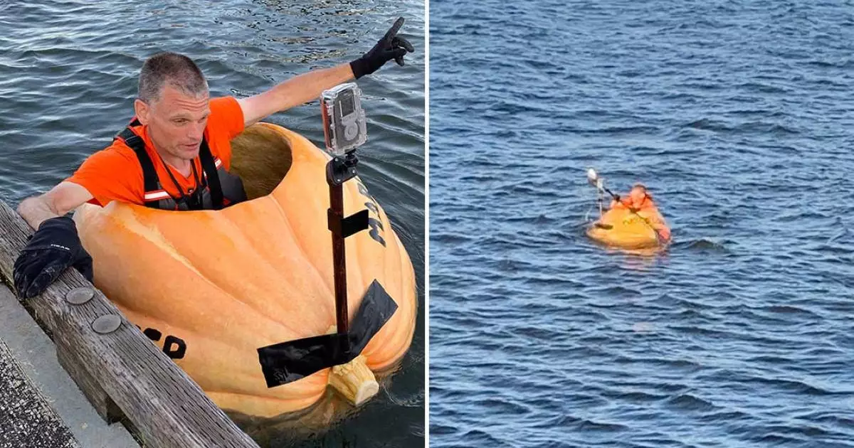  Америкалық фермер асқабақтан қайық жасап, рекорд жаңартты 