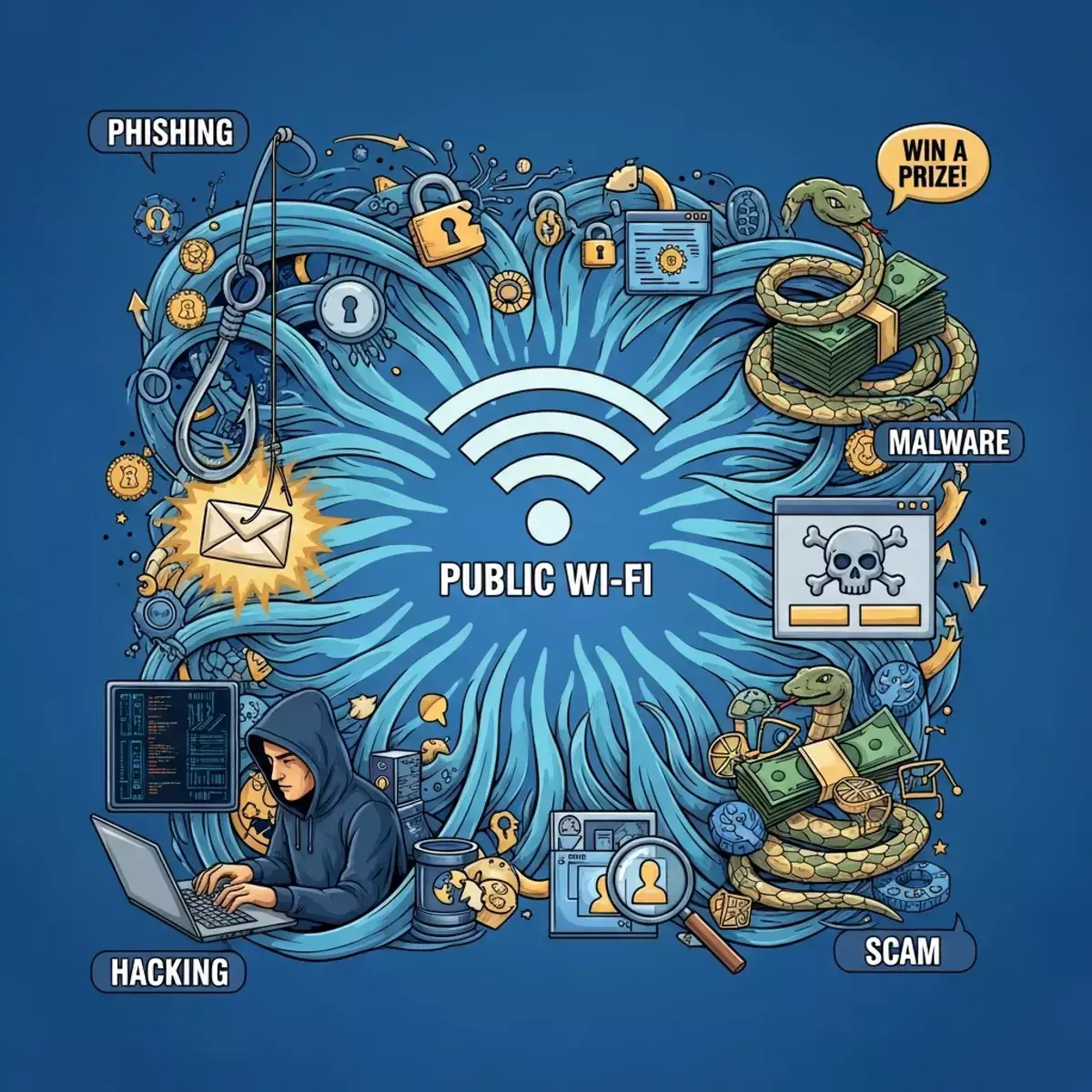 От фишинга до кражи: скрытые опасности общедоступного Wi-Fi - новости на Lada.kz 03.11.2025