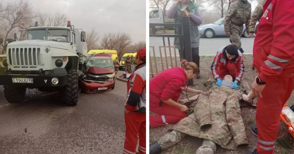  Талдықорған маңында әскери «Урал» жеңіл көлікпен соқтығысты 