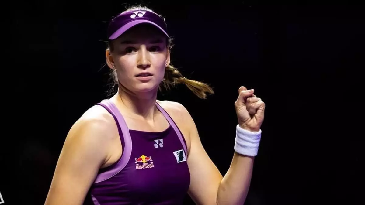 Елена Рыбакина досрочно вышла в полуфинал Итогового чемпионата WTA-2025