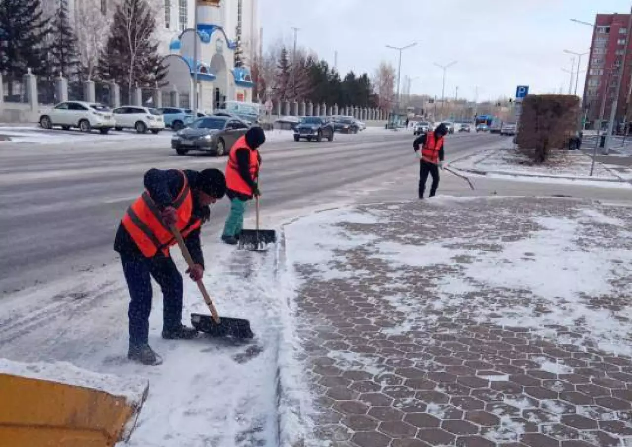 Коммунальные службы Астаны работают в усиленном режиме