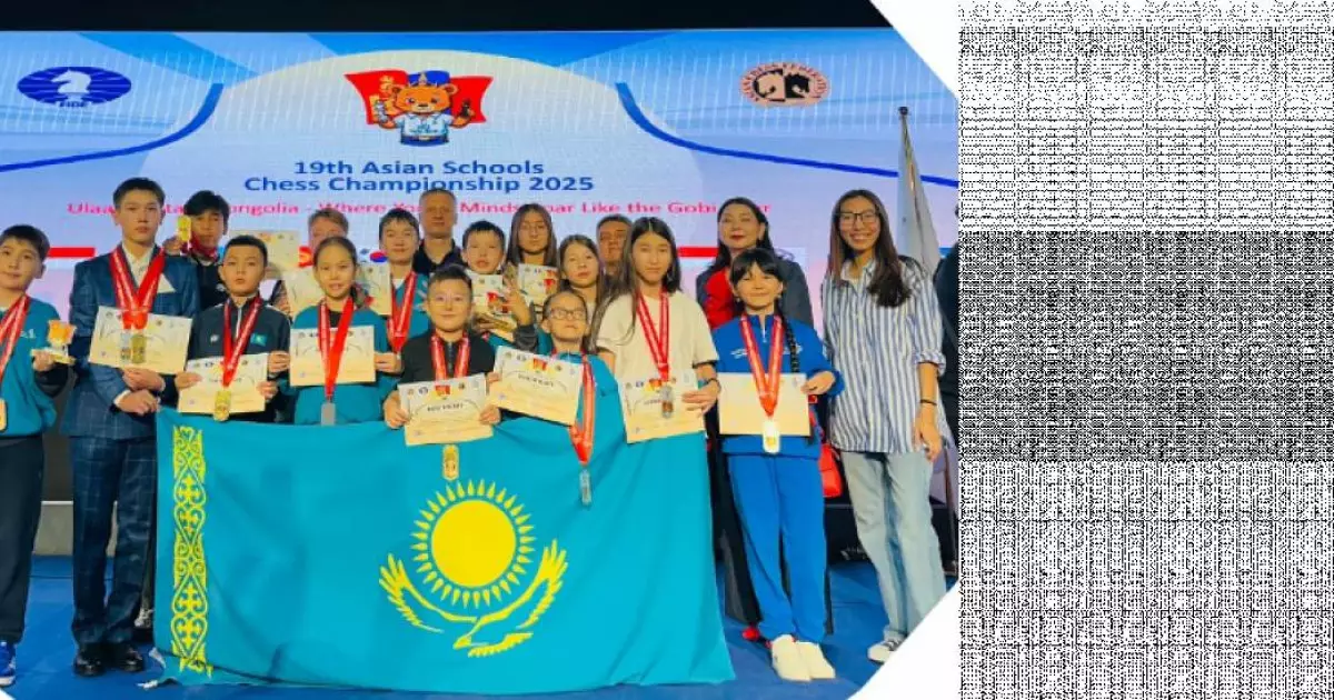  Жас шахматшылар Азия чемпионатында 10 алтын медаль жеңіп алды 