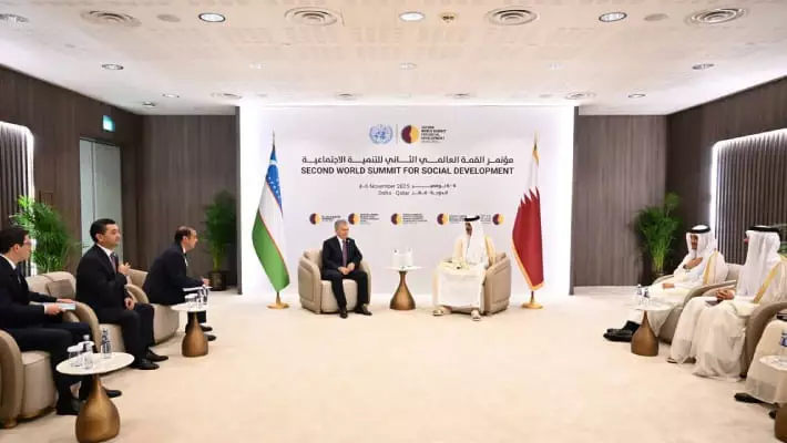 Мирзиёев обсудил с эмиром Катара расширение стратегического партнерства