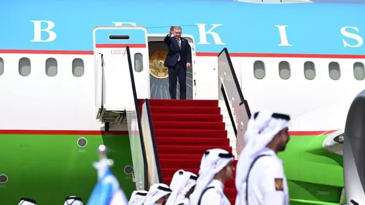 Президент Узбекистана отправился в Вашингтон для участия в саммите C5+1