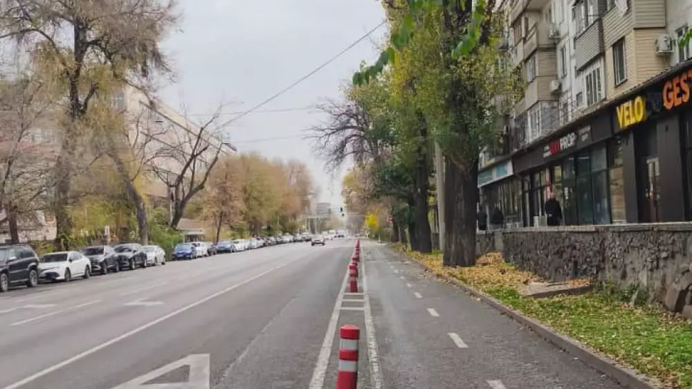 Ограждения велодорожек убирают в Алматы