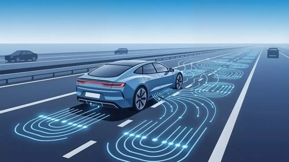 Во Франции тестируют дорогу, которая может заряжать электромобили в пути