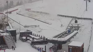 Алматы тауларында қар жауды   