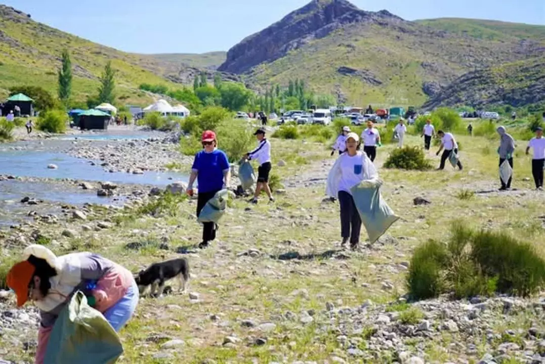 Цифровые технологии и тысячи людей объединились ради чистоты в Туркестане