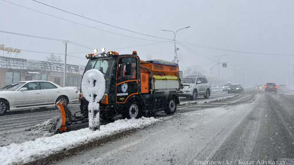Снегопад в Алматы: атмосферный фоторепортаж с улиц города
