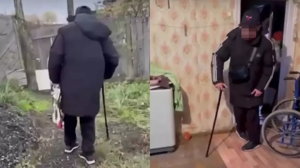 Актерское мастерство просящего денег “инсультника“ попало на видео в Семее