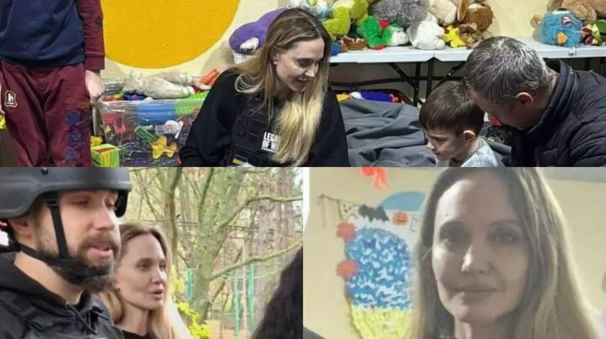 Анджелина Джоли посетила Херсон с гуманитарной миссией