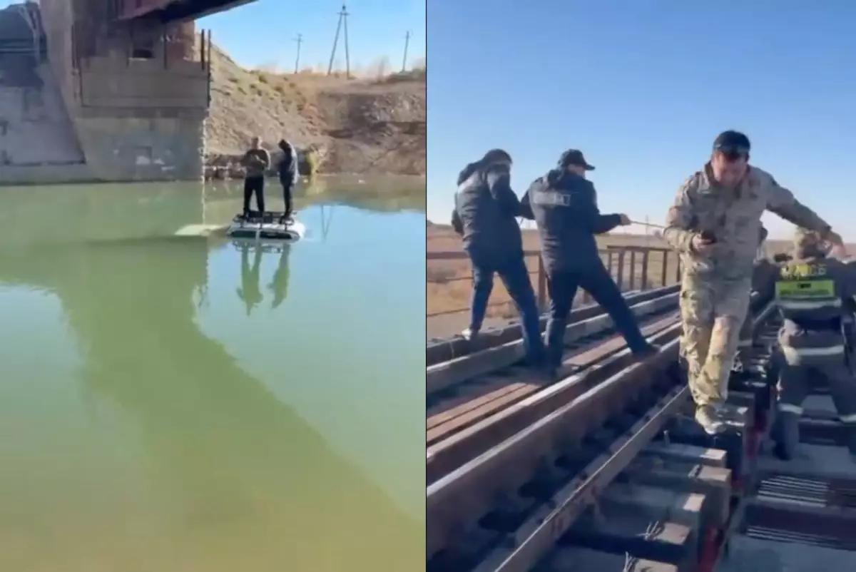 Автомобиль с пассажирами упал в канал в Туркестанской области