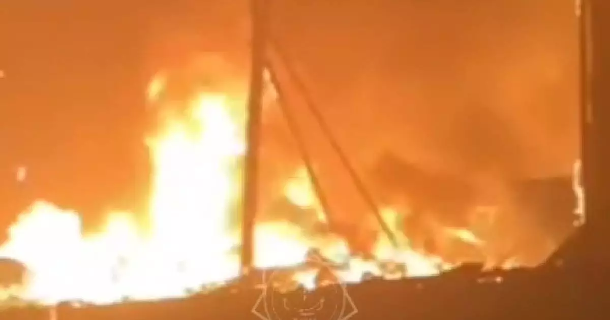  Астана қаласында базар өртеніп кетті 