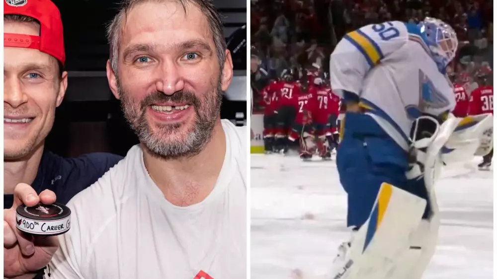 Соперник “украл“ шайбу после исторического гола Овечкина в НХЛ