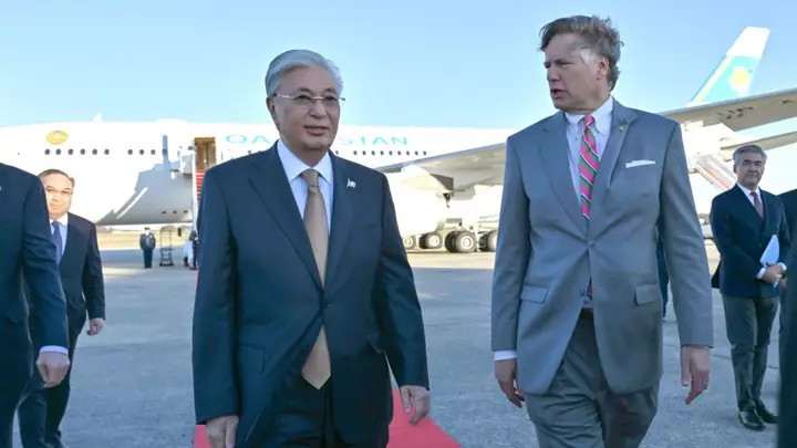 Президент Казахстана Токаев прибыл в Вашингтон.