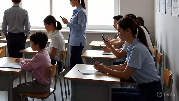 В Казахстане ввели штрафы за использование телефонов учениками в школе