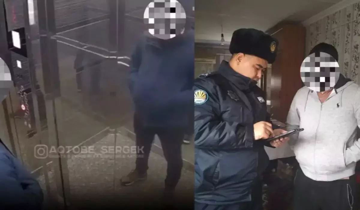 Ақтөбеде лифтінің батырмаларына түкіріп кеткен ер адам жауапқа тартылды (ВИДЕО)