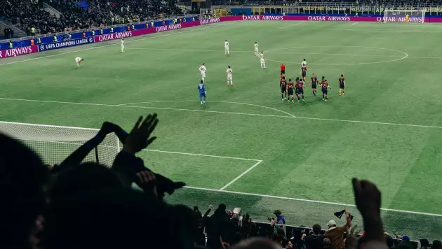 Матч "Интера" и "Кайрата" обернулся потасовкой на трибунах (Видео)