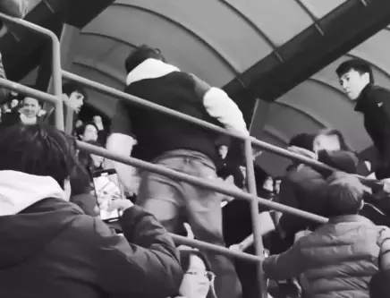 На матче «Интер» — «Кайрат» произошла драка фанатов