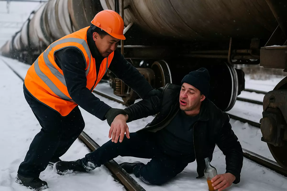 Железнодорожник предотвратил трагедию в Костанайской области