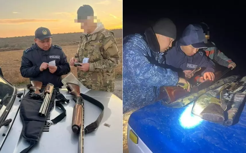 Десятки браконьеров задержаны в Жамбылской области