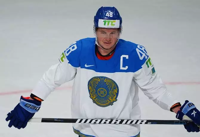 Роман Старченко Қазақстан чемпионатындағы алғашқы шайбасын соқты