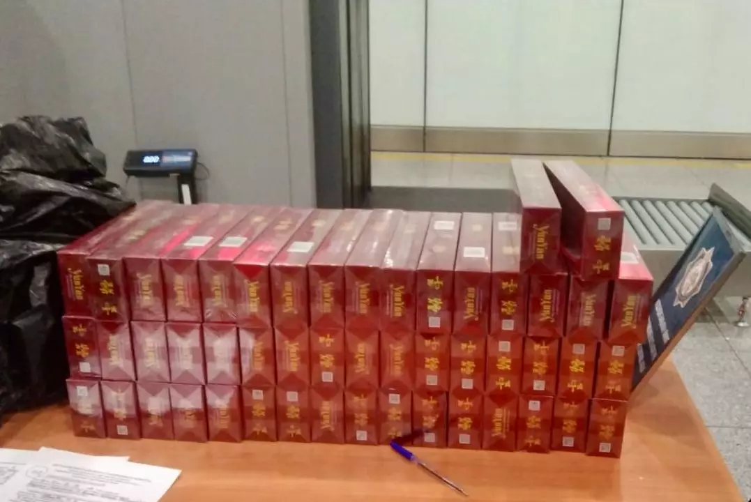 В аэропорту Астаны изъяли более тысячи пачек незадекларированных сигарет