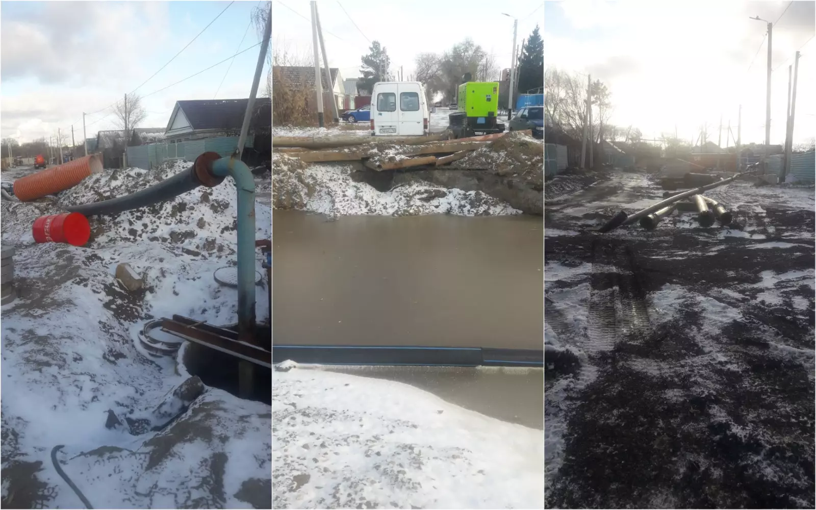 Жители Костаная возмущены ситуацией с прокладкой коллектора