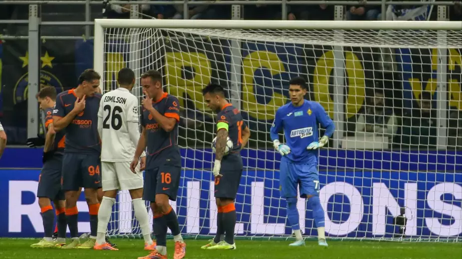 Названа главная звезда "Кайрата" в матче Лиги чемпионов с "Интером"