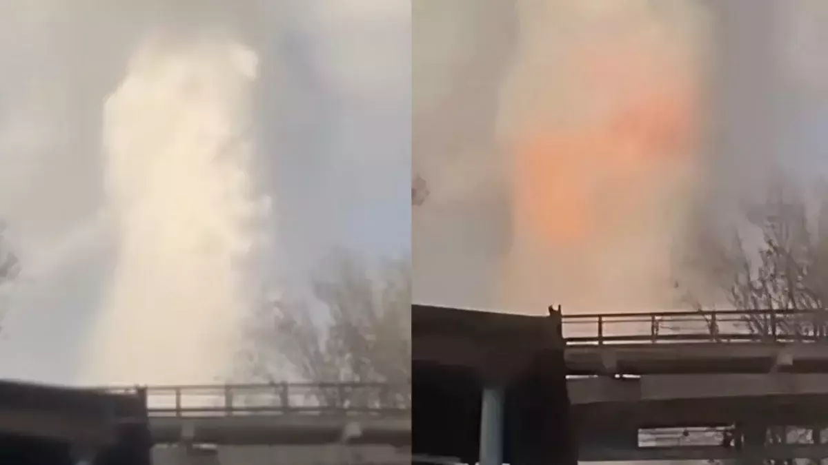 Таразда фосфор қоймасында жойқын жарылыс болды (ВИДЕО[)