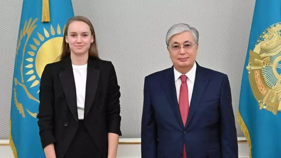 Президент Рыбакинаны құттықтады