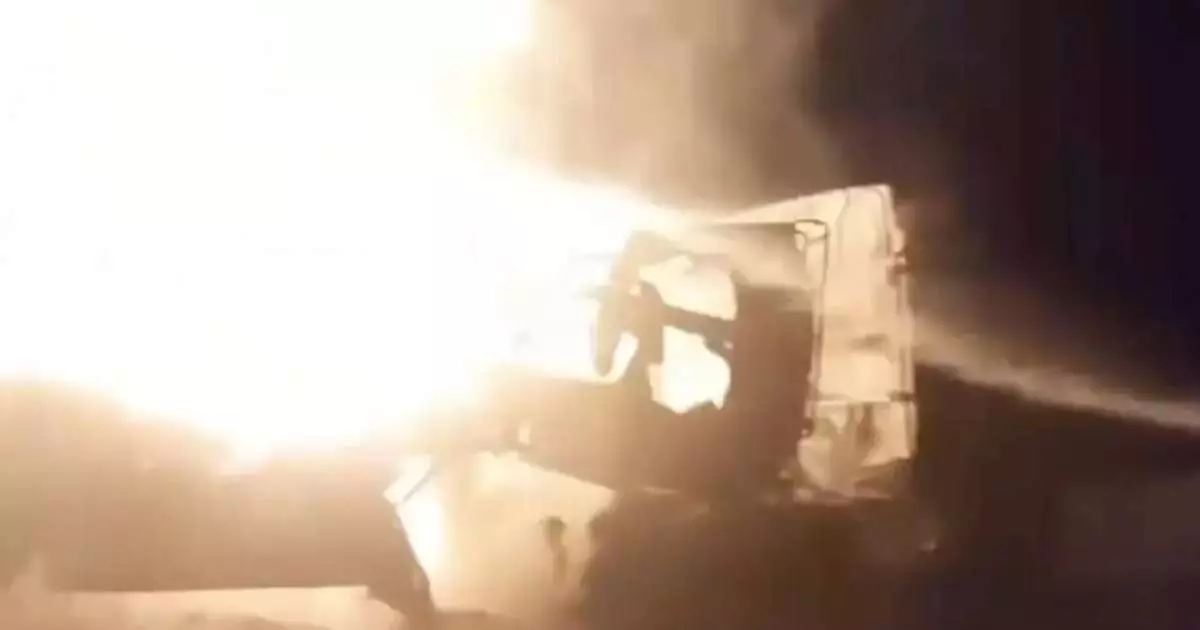  Қостанай облысында дизель толы автоцистерна өртеніп кетті 