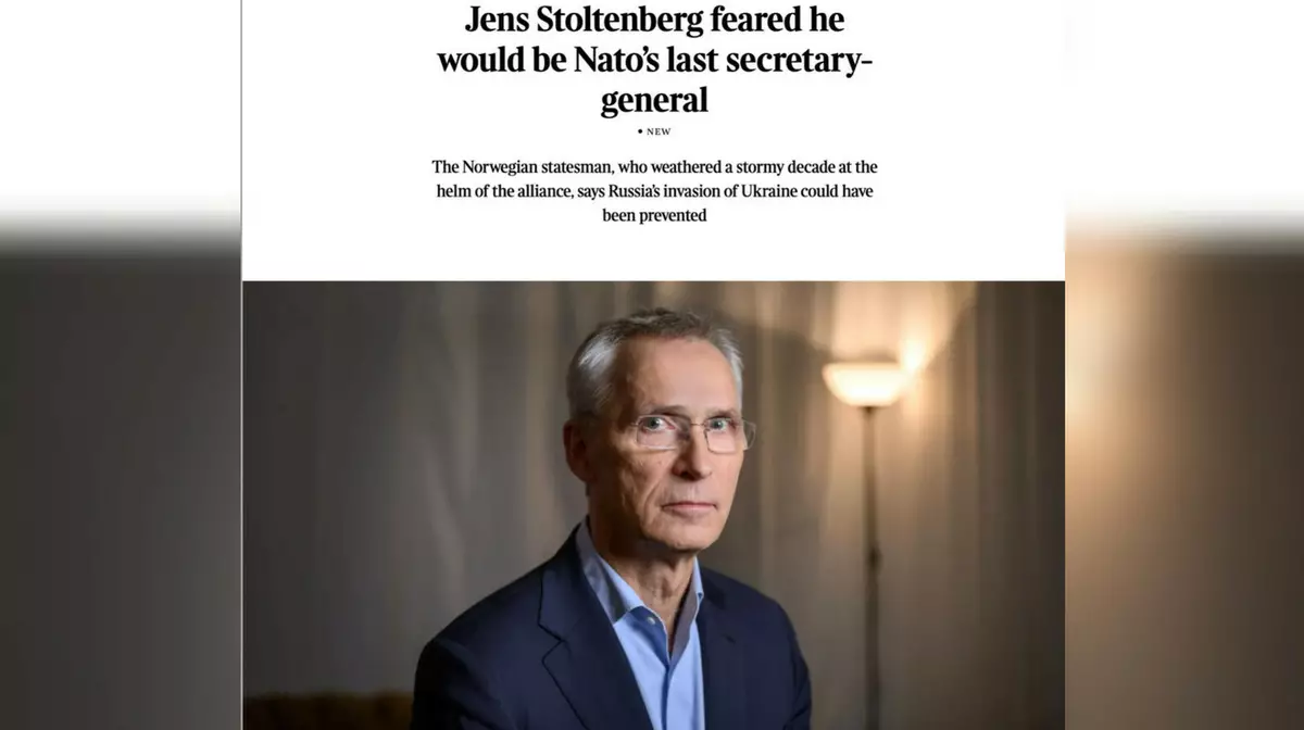 Столтенберг впервые рассказал о звонке Зеленского из бункера и отказе НАТО закрыть небо