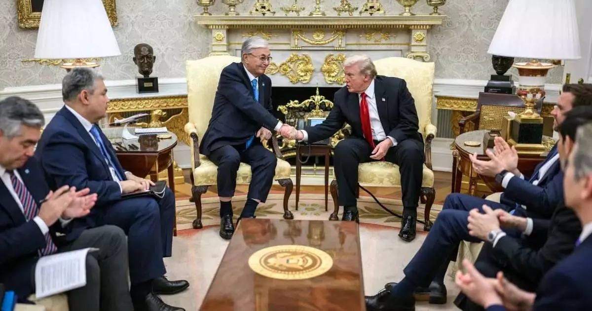  Ақ үй Тоқаев пен Трамптың тарихи кездесуінің кадрларын ұсынды 