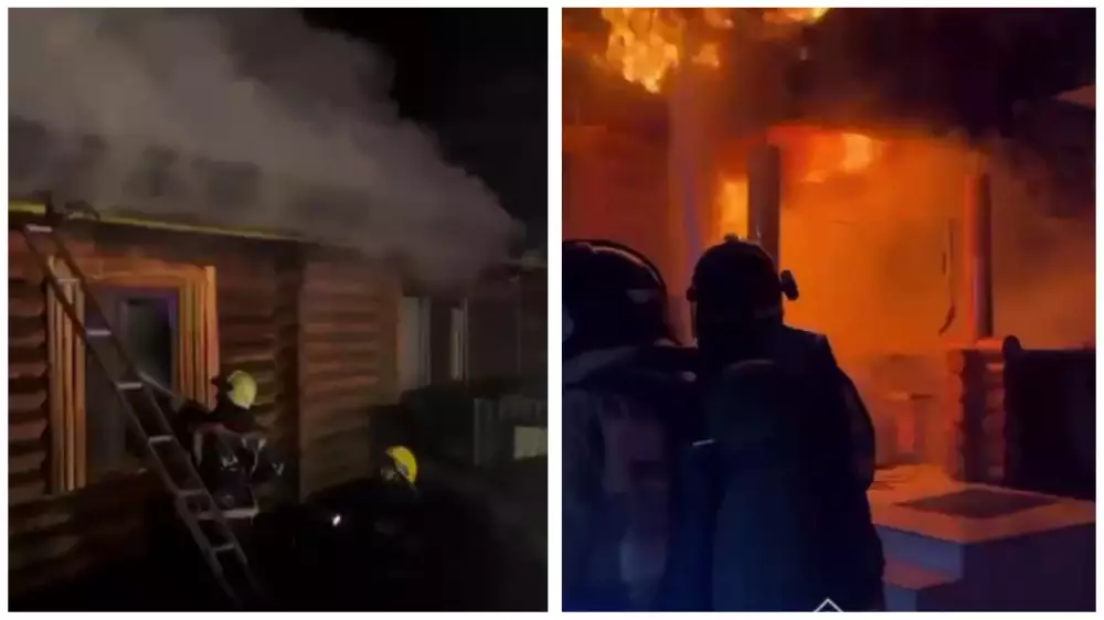 Банный комплекс горел в Талдыкоргане