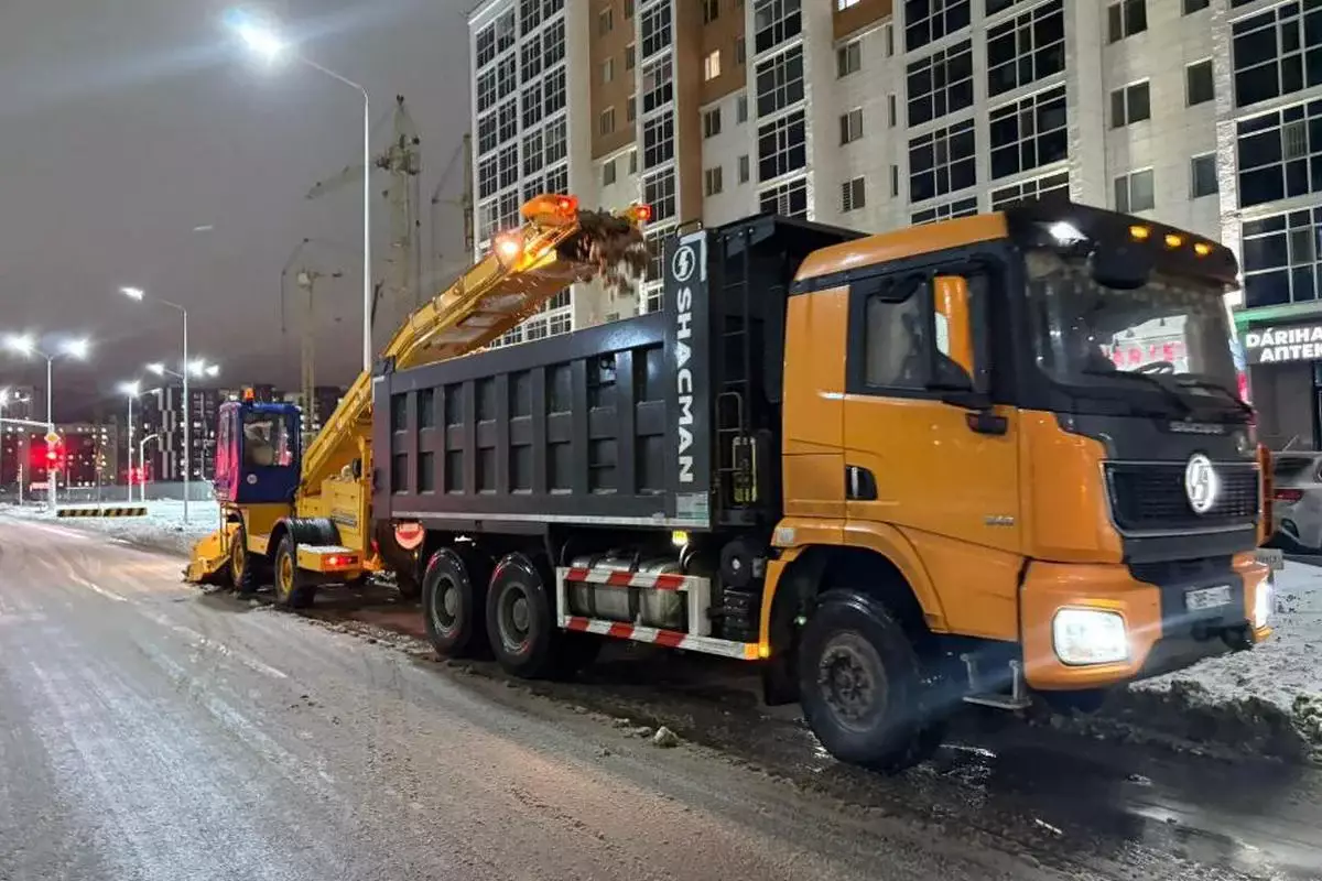 Почти 9 тысяч грузовиков снега вывезли из Астаны с наступлением холодов