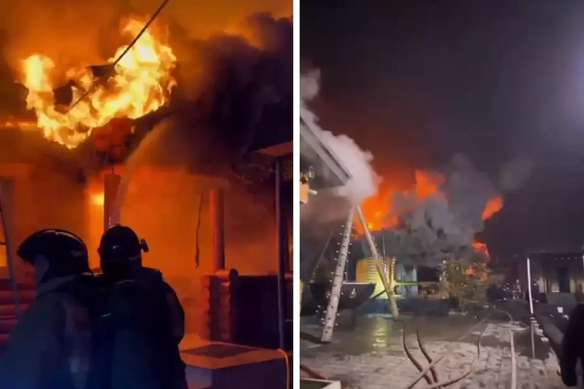 Пожар в банном комплексе тушили в Талдыкоргане