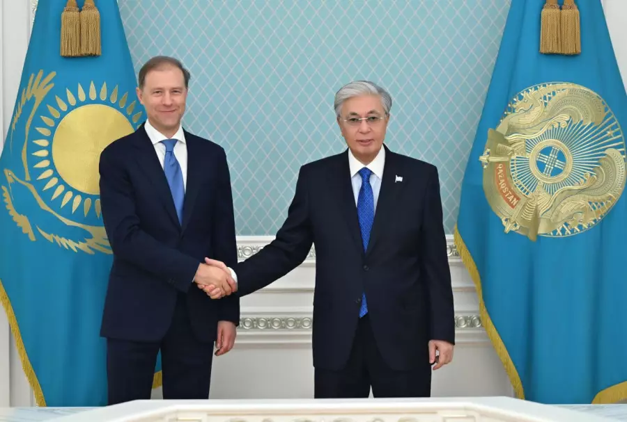 Тоқаев Ресей Үкіметі төрағасының бірінші орынбасарын қабылдады