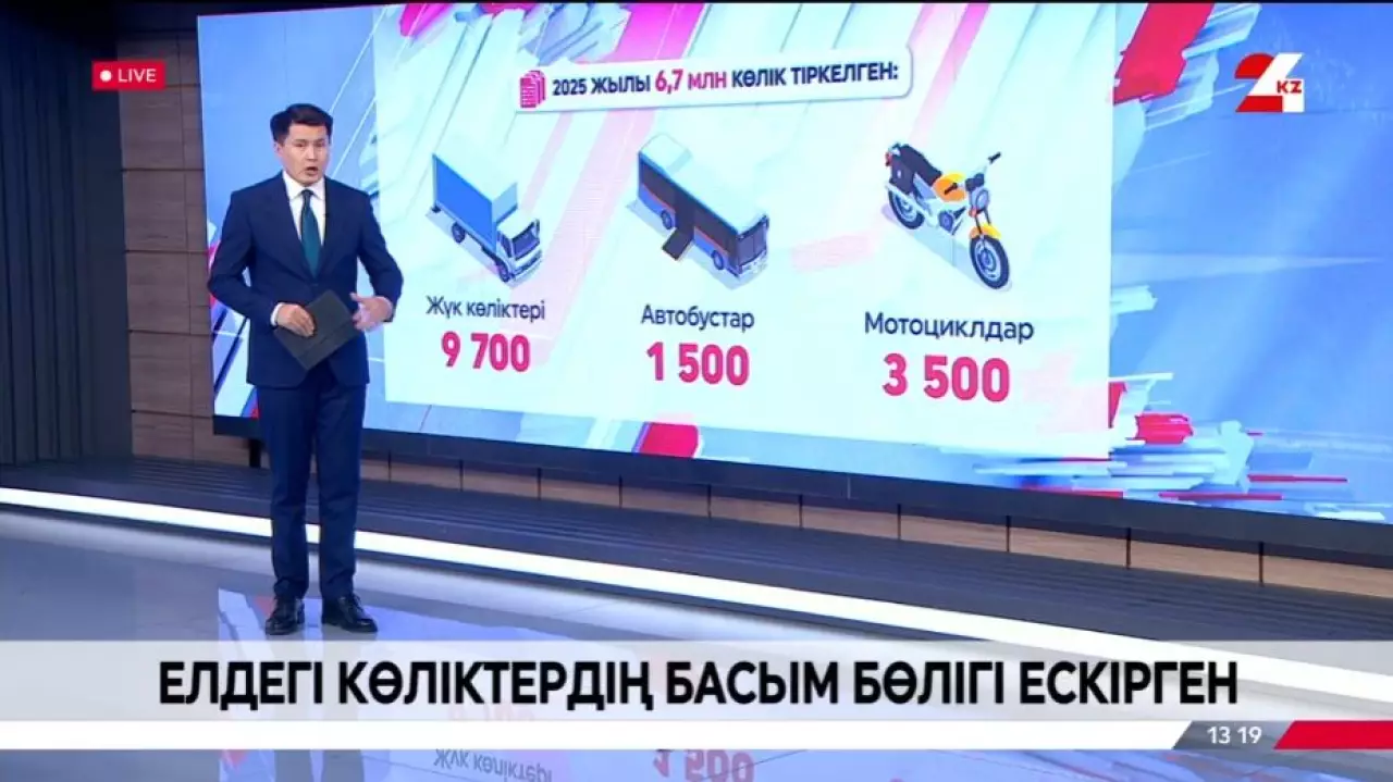 Елдегі көліктердің басым бөлігі ескірген