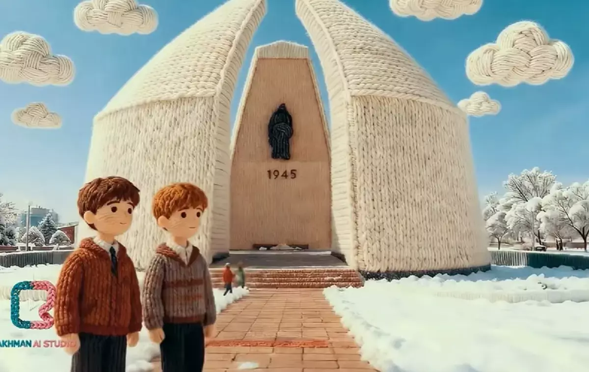 Актау превратили в заснеженный «вязаный» город - новости на Lada.kz 10.11.2025