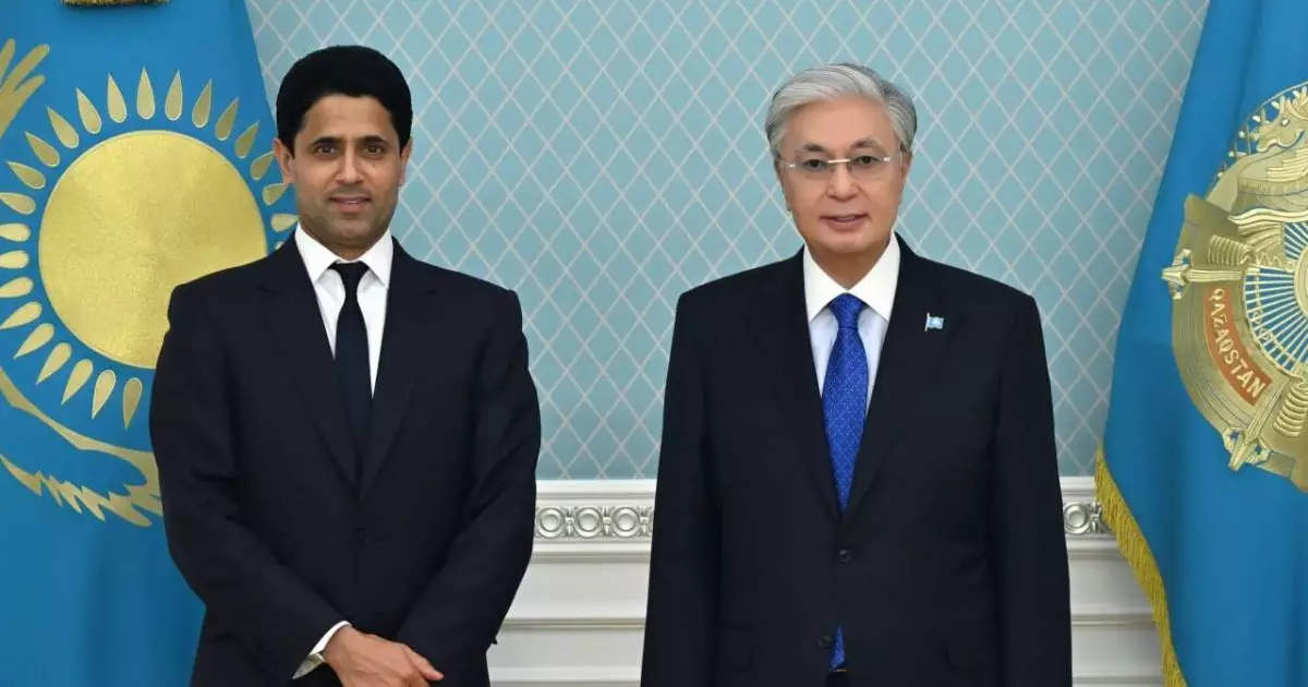  Қасым-Жомарт Тоқаев ПСЖ футбол клубының президентімен кездесті 