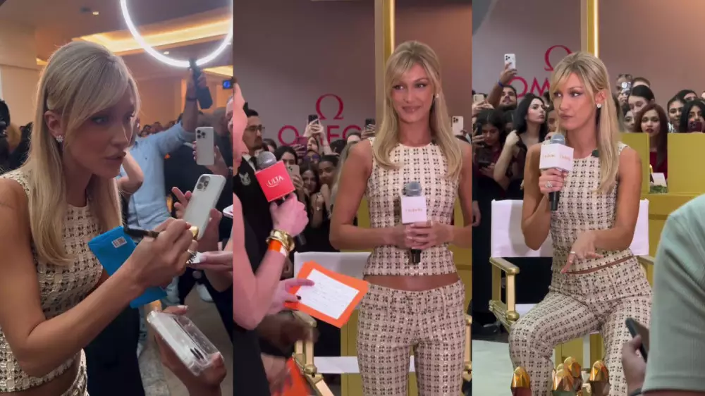 Белла Хадид “передала казахам привет“ и получила “кусочек Казахстана“