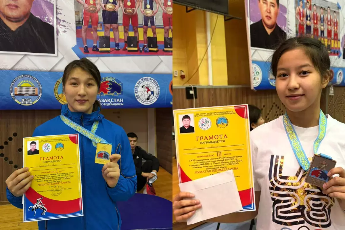 Спортсменки из Актау завоевали медали на республиканском турнире по вольной борьбе - новости на Lada.kz 10.11.2025