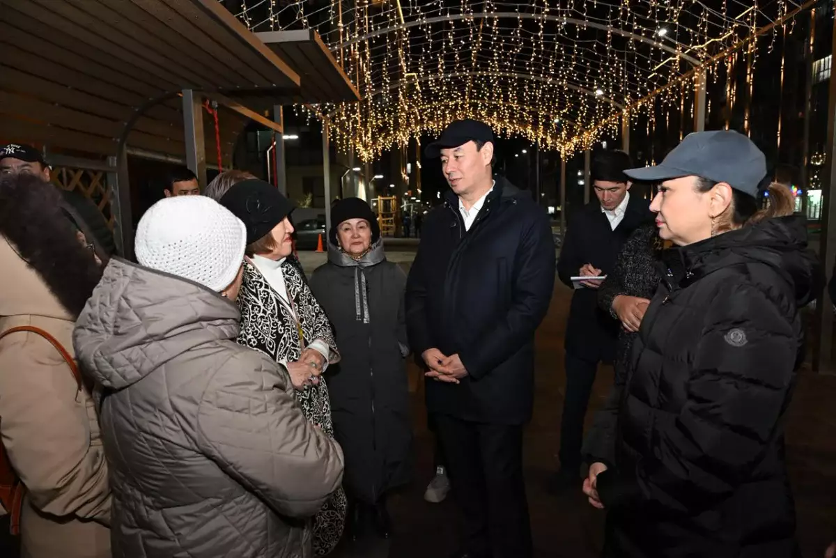 Дархан Сатыбалды жаңа шағынаудандардағы қасбеттік жарықтандыру жұмыстарымен танысты