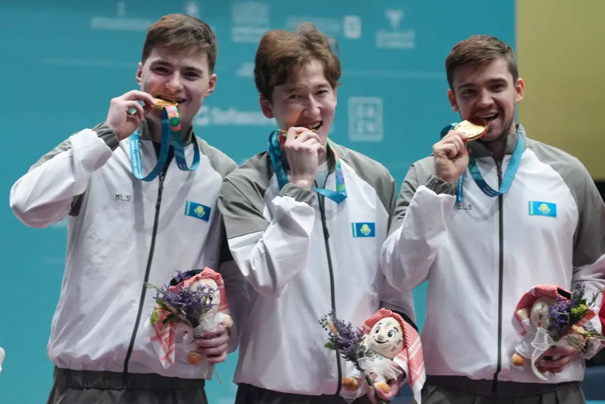 Хотели выиграть именно в команде — теннисисты сборной  Казахстана о золоте Исламских игр