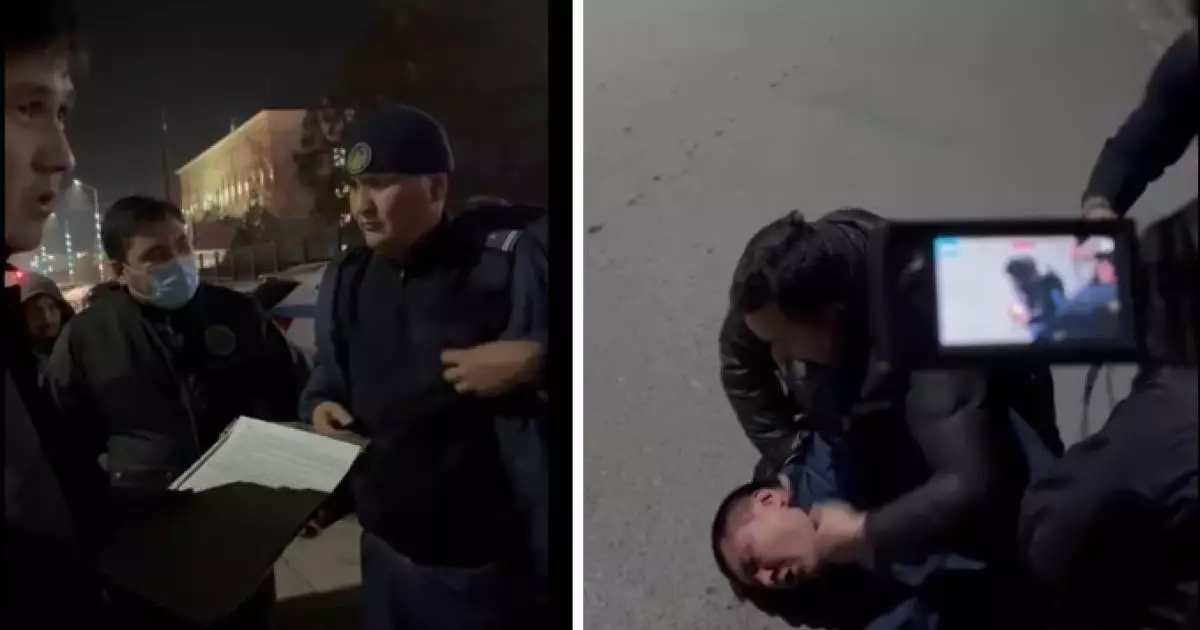  Парамен ұсталған полицей қашпақ болғанда әріптестері оны арқанмен байлап тастады 