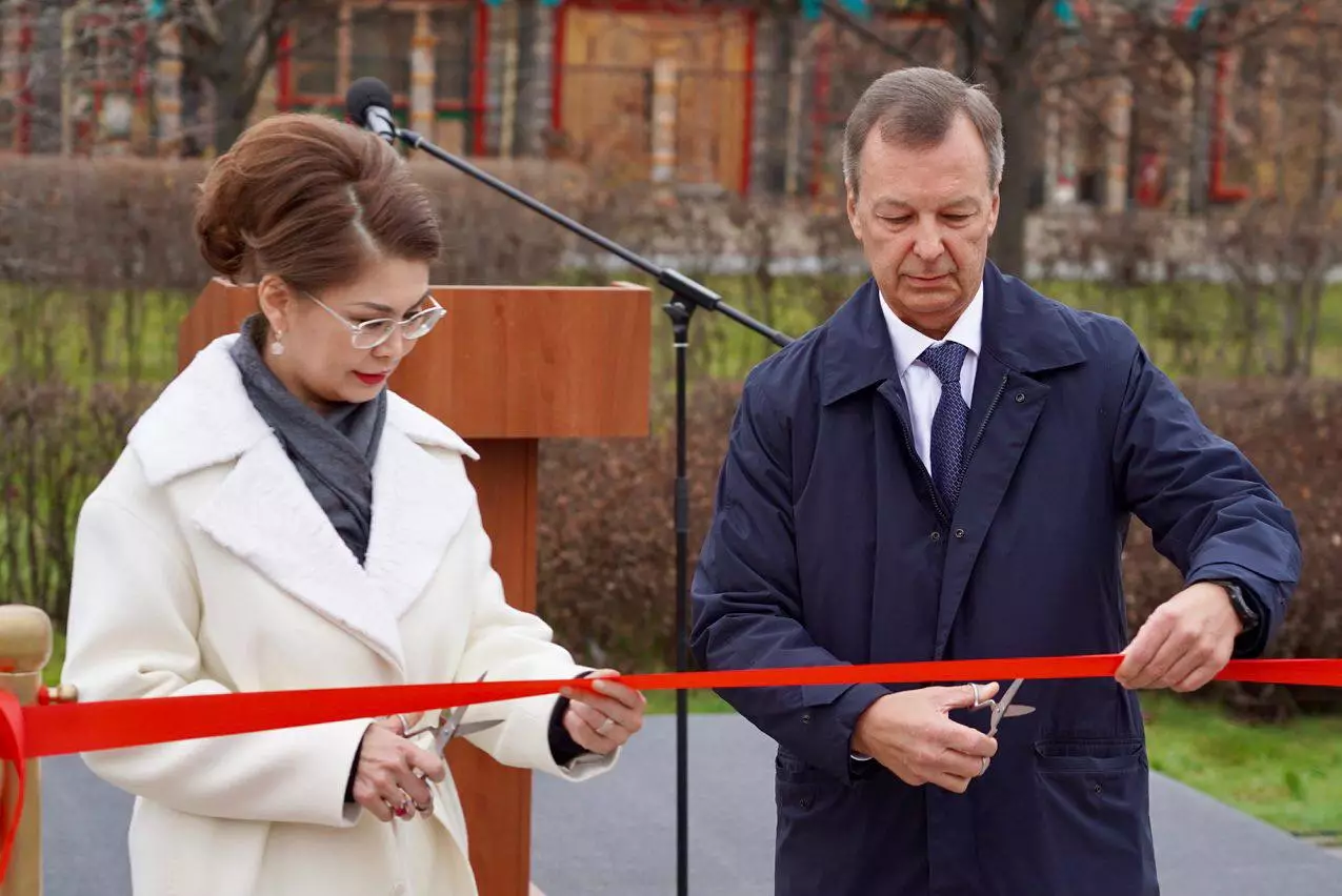 В Москве состоялось открытие Сквера дружбы Казахстана и России